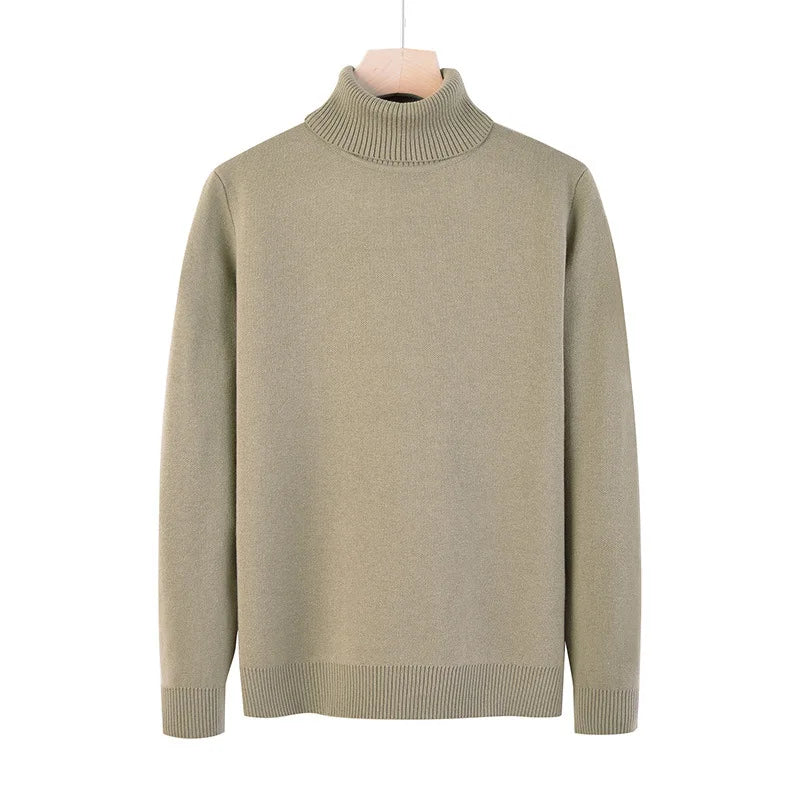 Men's Casual High Necked Sweater