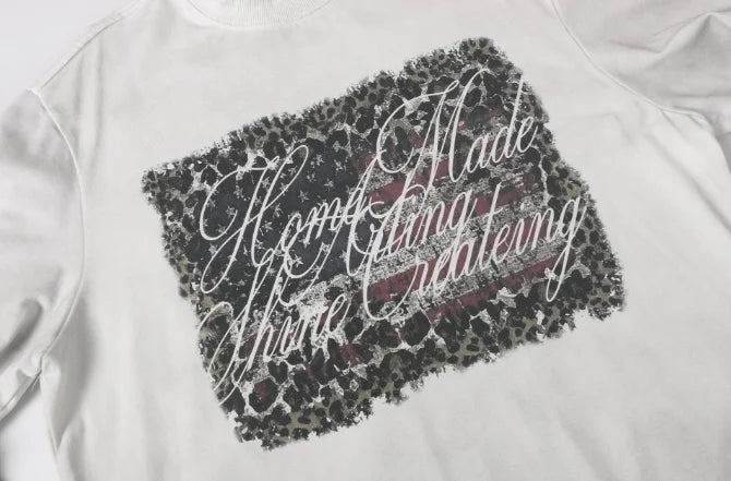 Long Sleeve Double Layer Distressed Sweatshirts