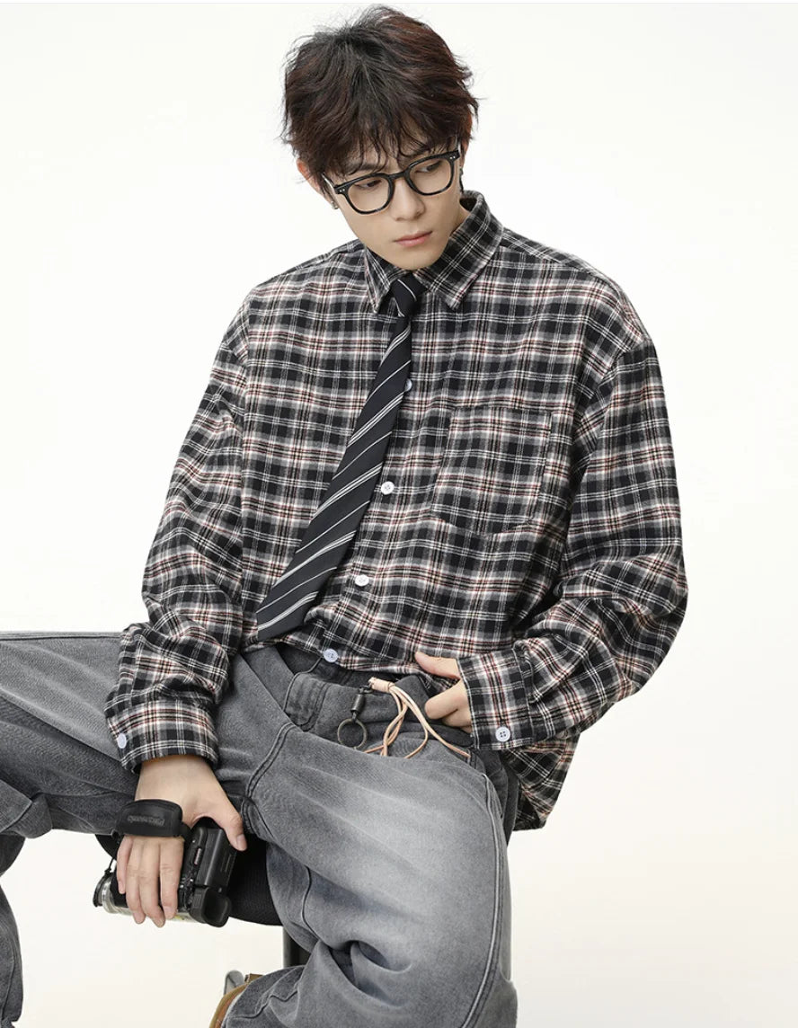 Men's Plaid Shirts Long Sleeves