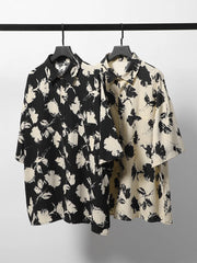 Loose Oversized High Quality Lightweight Floral Printing T-shirt