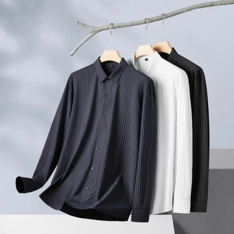 Quick Dry Loose Striped Shirt