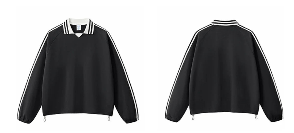 380gsm 100% Cotton Striped Line Sweatshirts