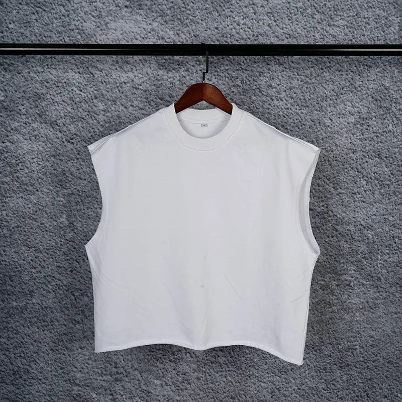 Crop 340gsm Terry Tank Top Sleeveless