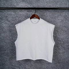 Crop 340gsm Terry Tank Top Sleeveless