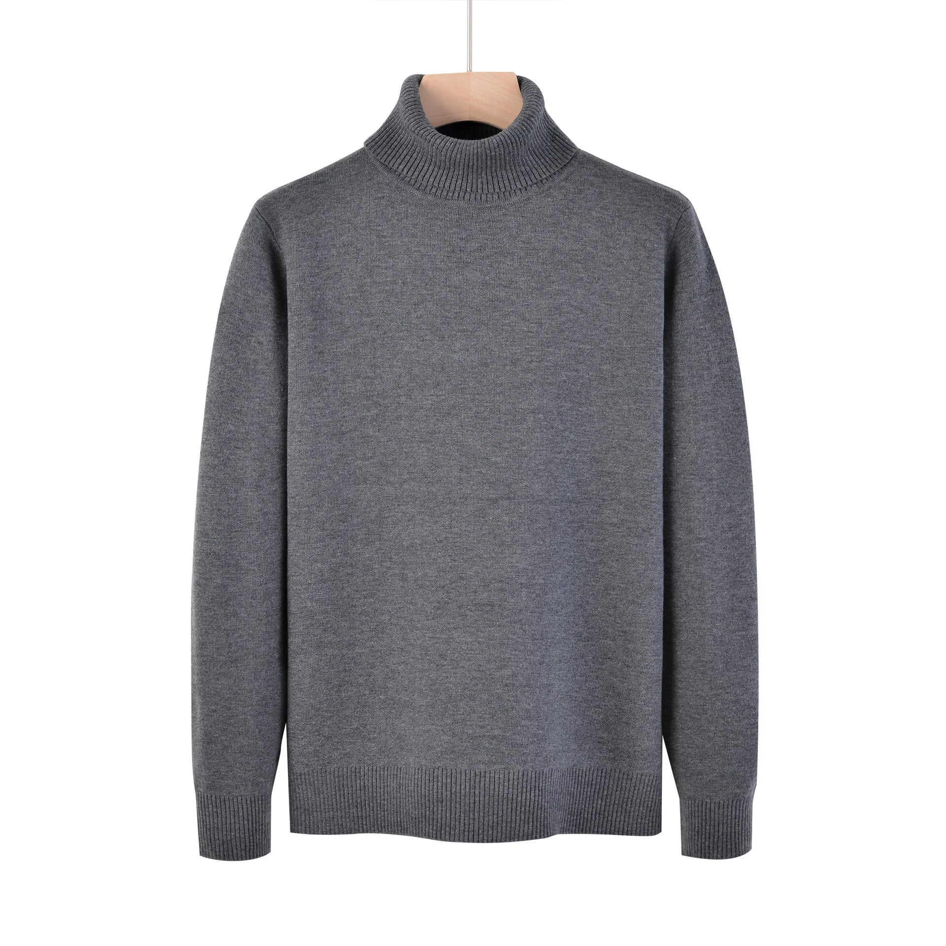 Men's Casual High Necked Sweater