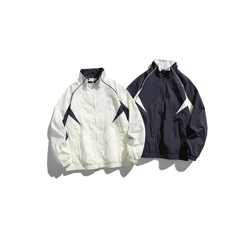 Fashion Stand-up Zipper Jacket