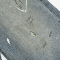 Baggy Flared Splash-Ink Design Jeans