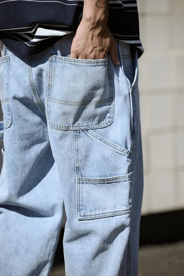 Japanese Style Blank Wash Old Jeans