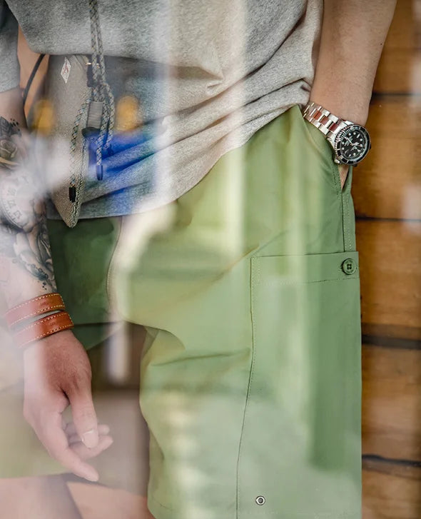 Japanese Retro Big Pocket Shorts