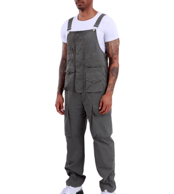 Men's 100% Cotton Overall Baggy Bib Pants