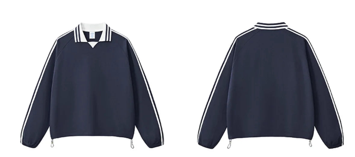 380gsm 100% Cotton Striped Line Sweatshirts