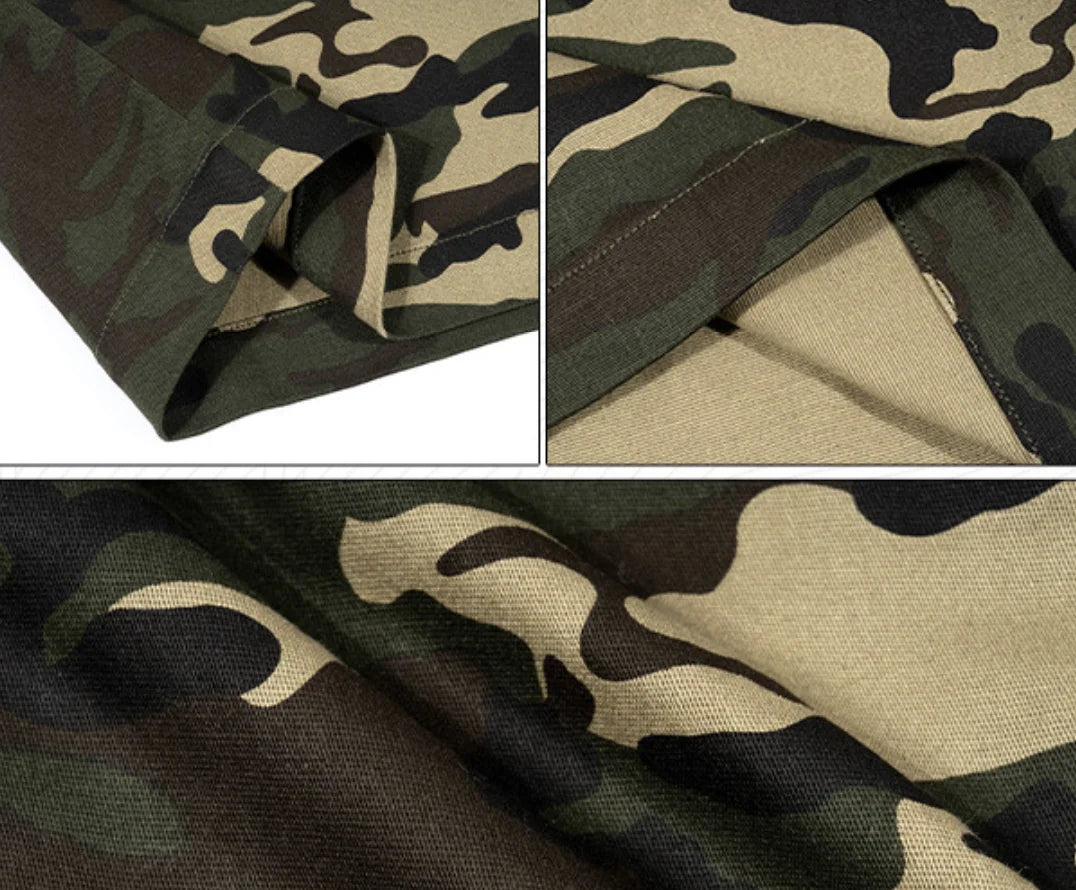 Quick Dry Camouflage Loose Running Fitness Shorts