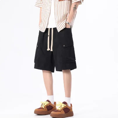 Casual Streetwear Cargo Shorts With Side Pockets