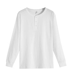 Button up 100% Cotton Henley Sweatshirts