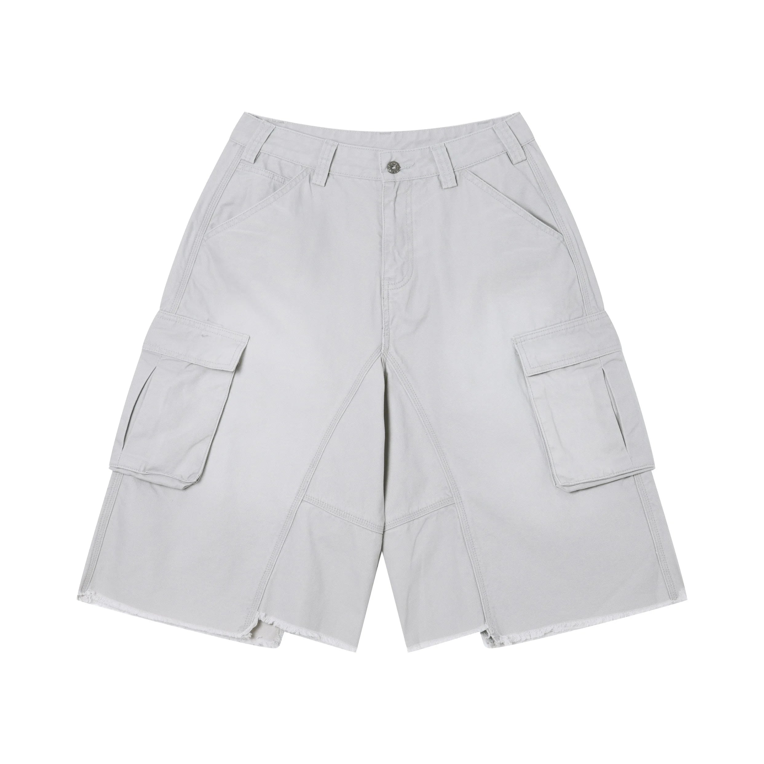 Heavyweight Acid Washed 100% Cotton 310gsm Cargo Shorts