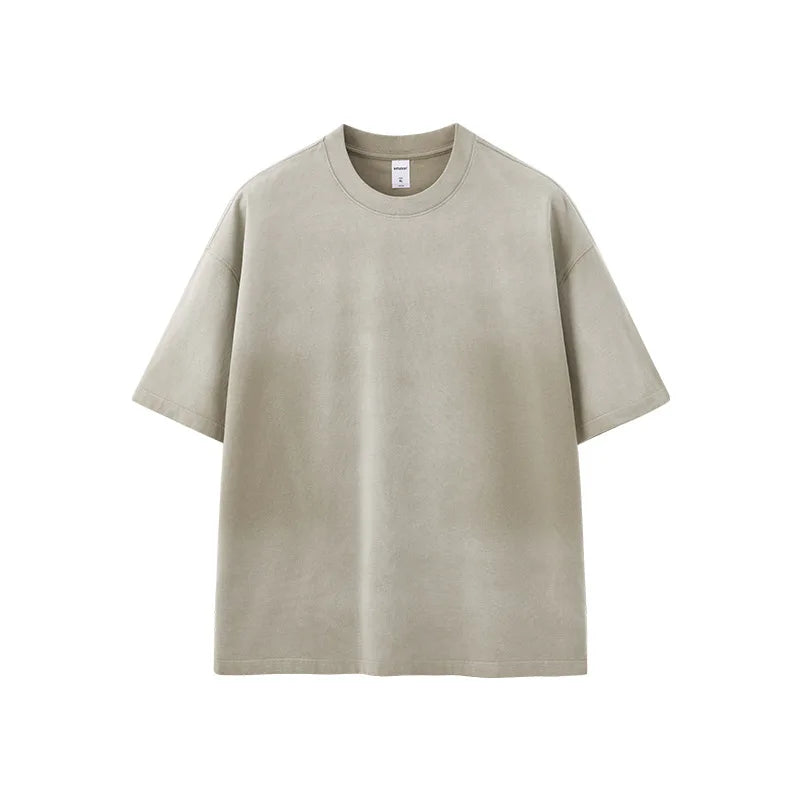 100% Cotton Oversized Acid Wash Blank T Shirt