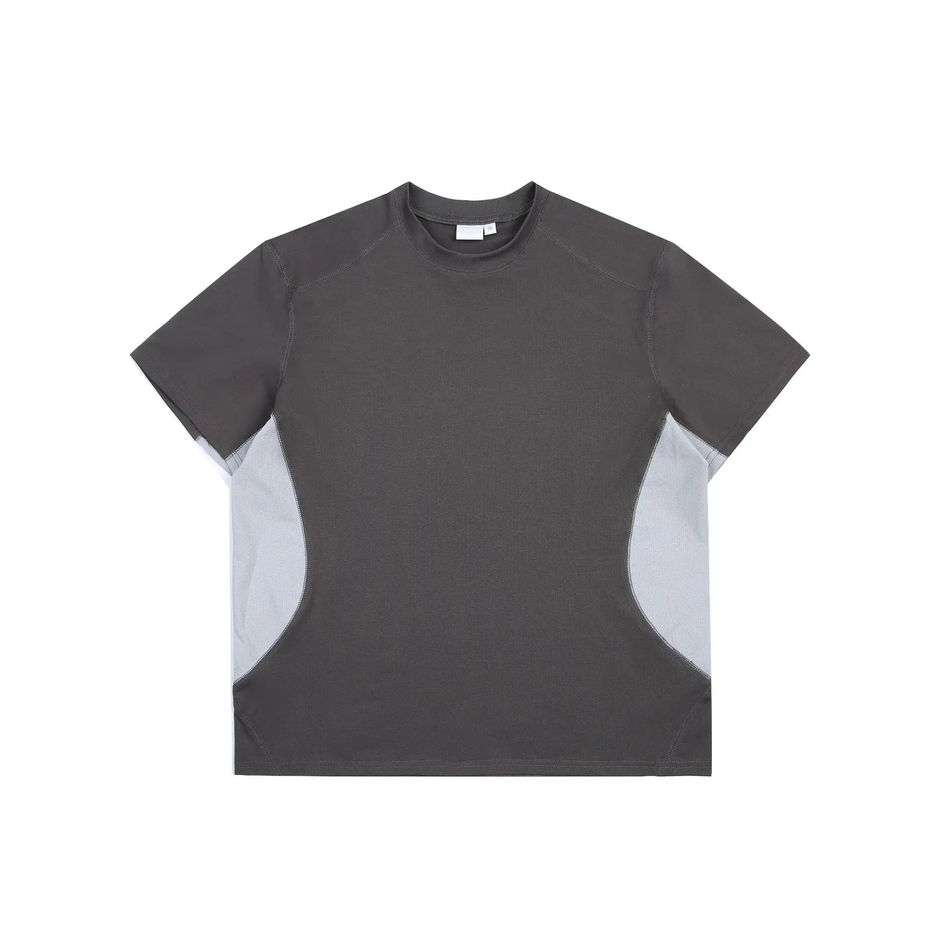 Patchwork Mesh O-neck T-shirt