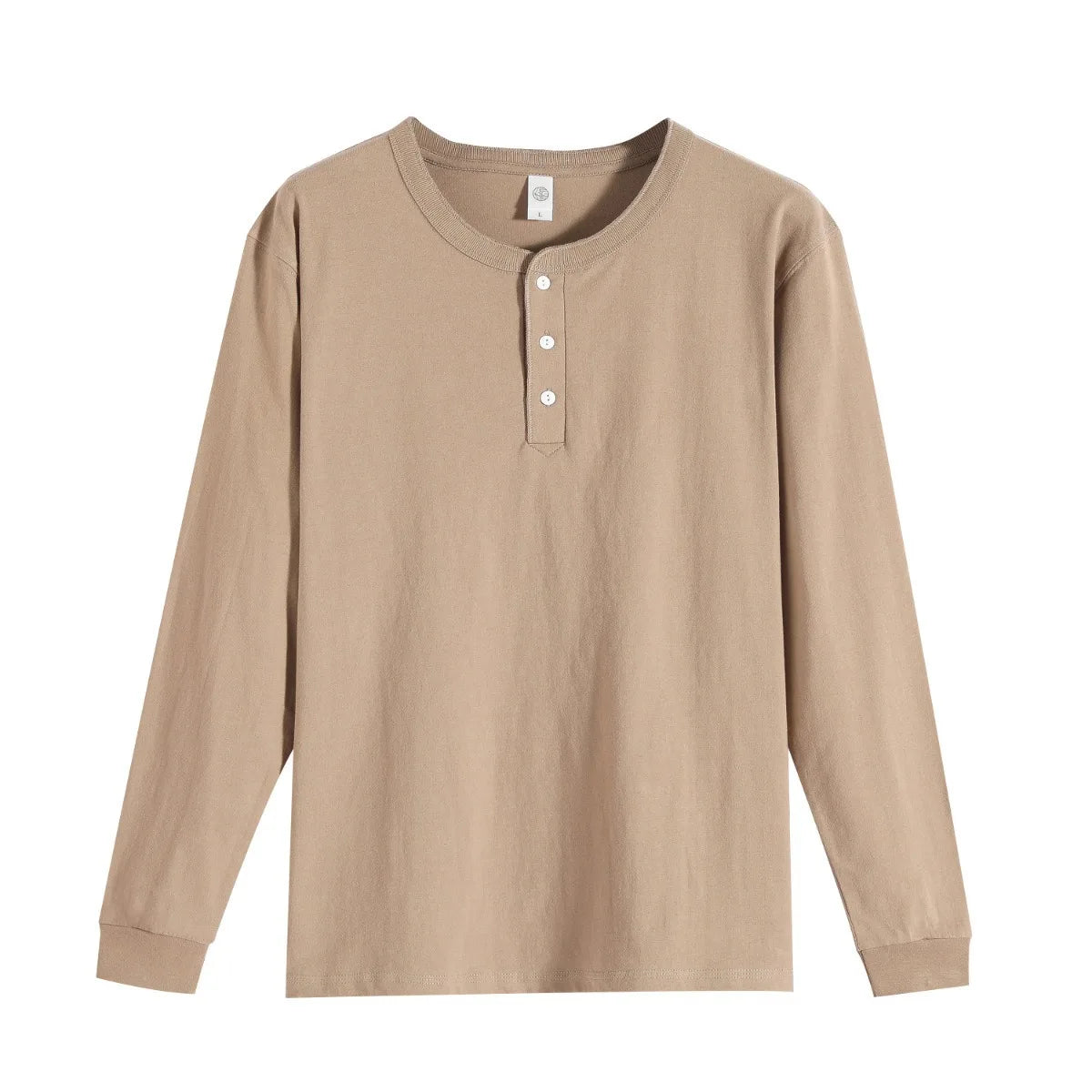 Button up 100% Cotton Henley Sweatshirts