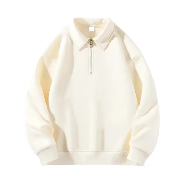 Men's  Half Zipper Oversized Pullover