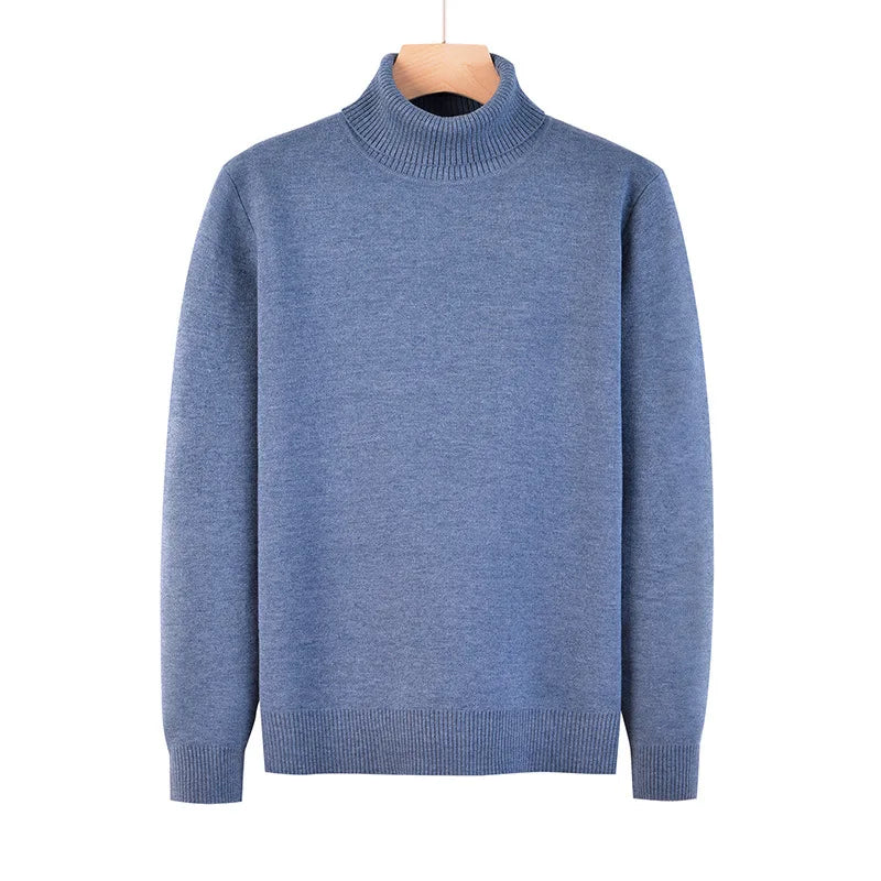 Men's Casual High Necked Sweater