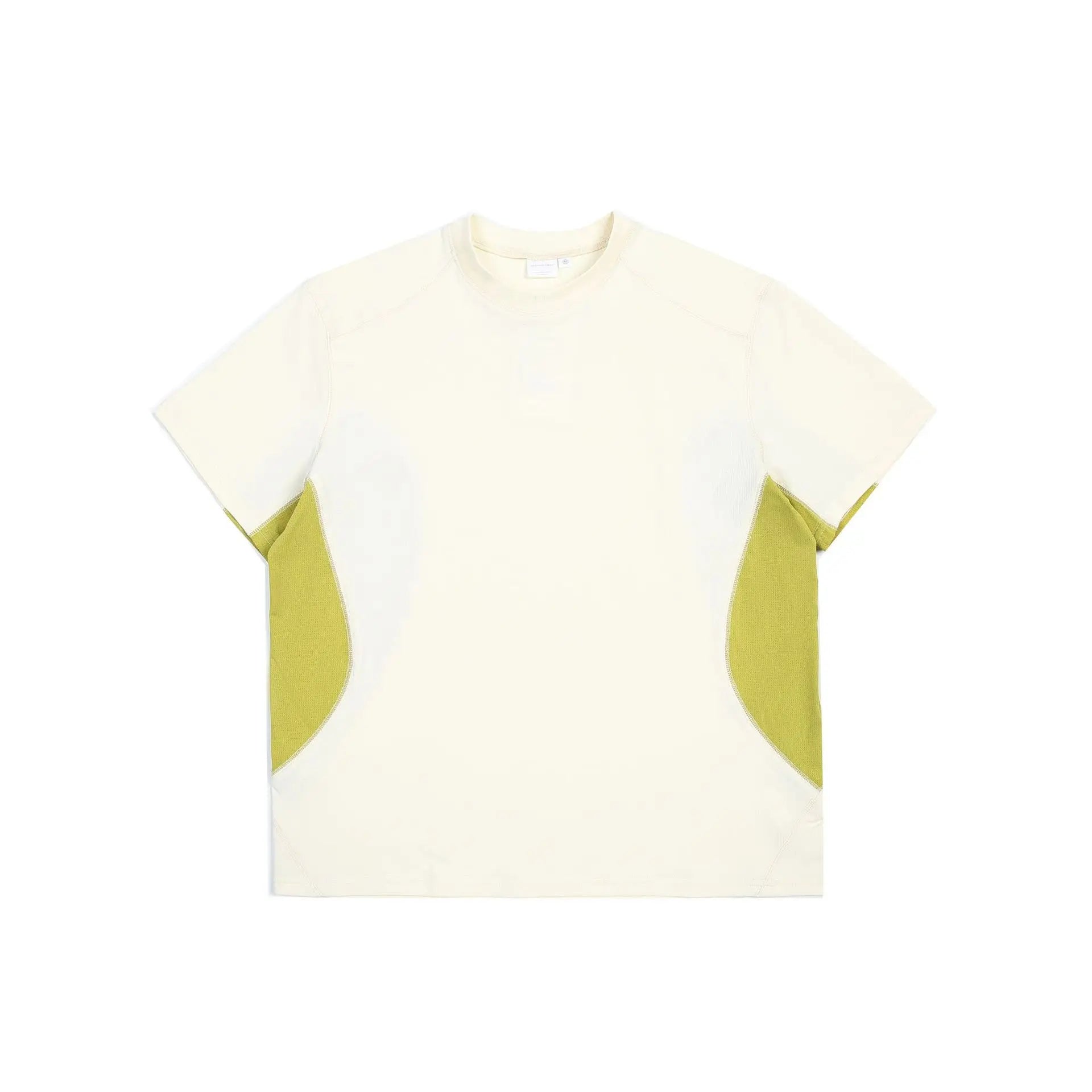 Patchwork Mesh O-neck T-shirt