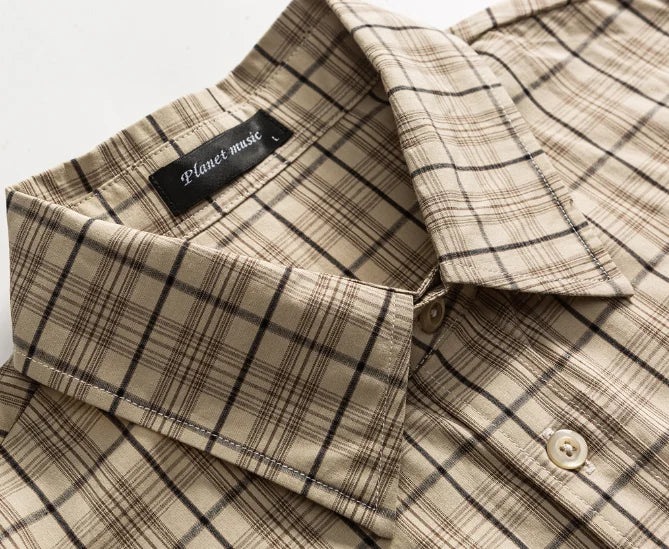 Plaid Shirt 100% Cotton Shirt