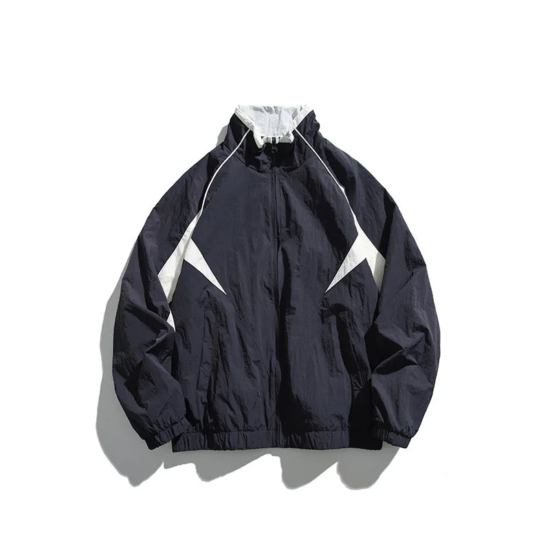 Fashion Stand-up Zipper Jacket