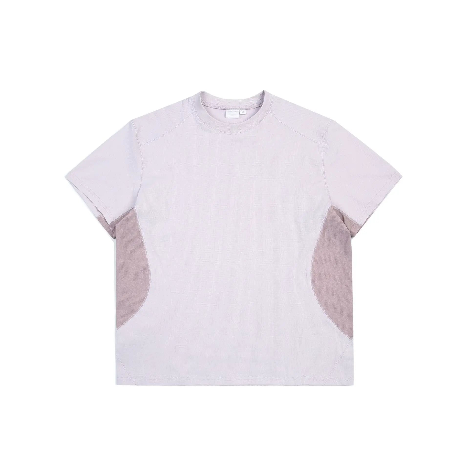 Patchwork Mesh O-neck T-shirt