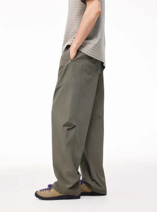 Straight Quick-Dry Wide Cargo Pants