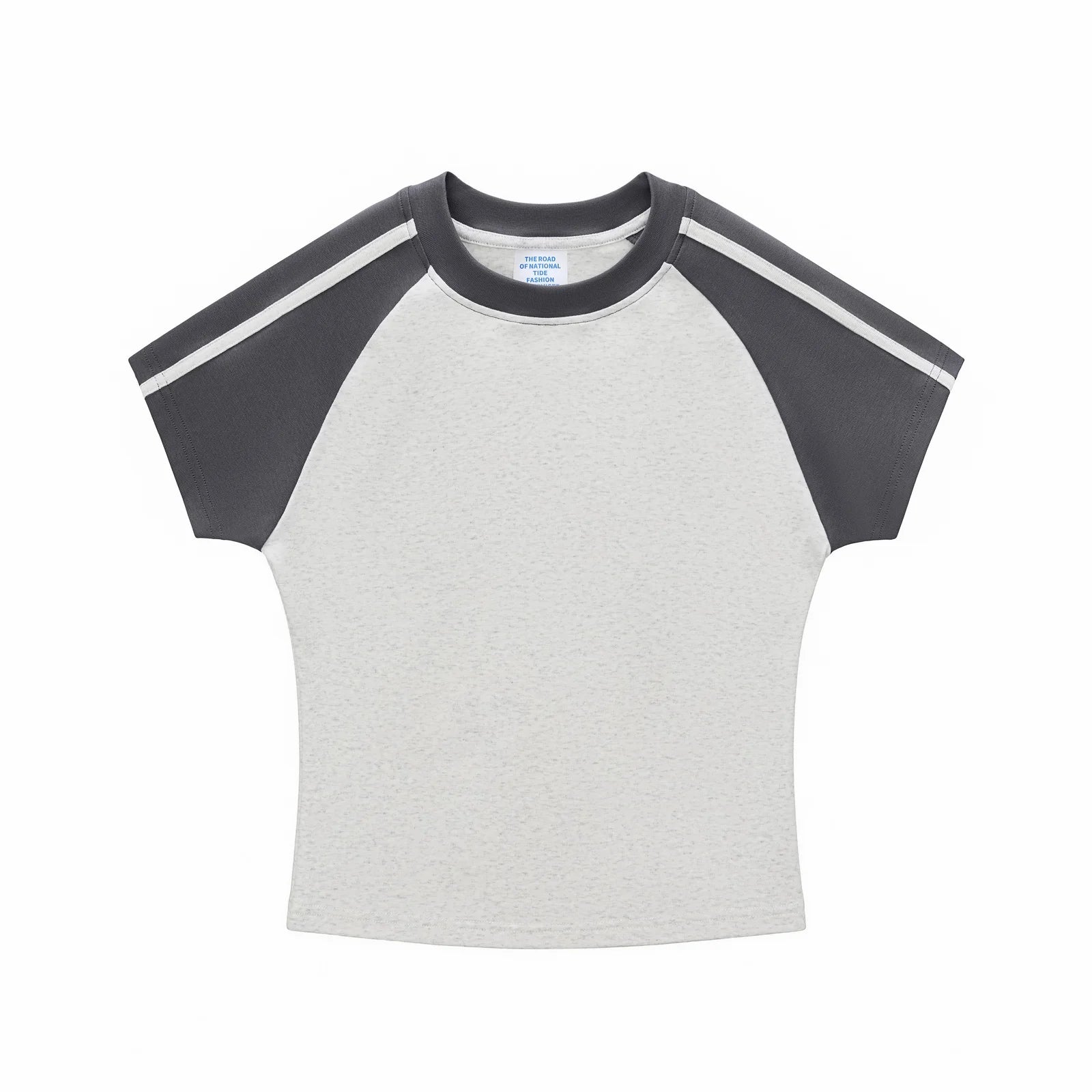Women's Slim Fit Cotton 260gsm Cropped Sleeve Short Sleeve