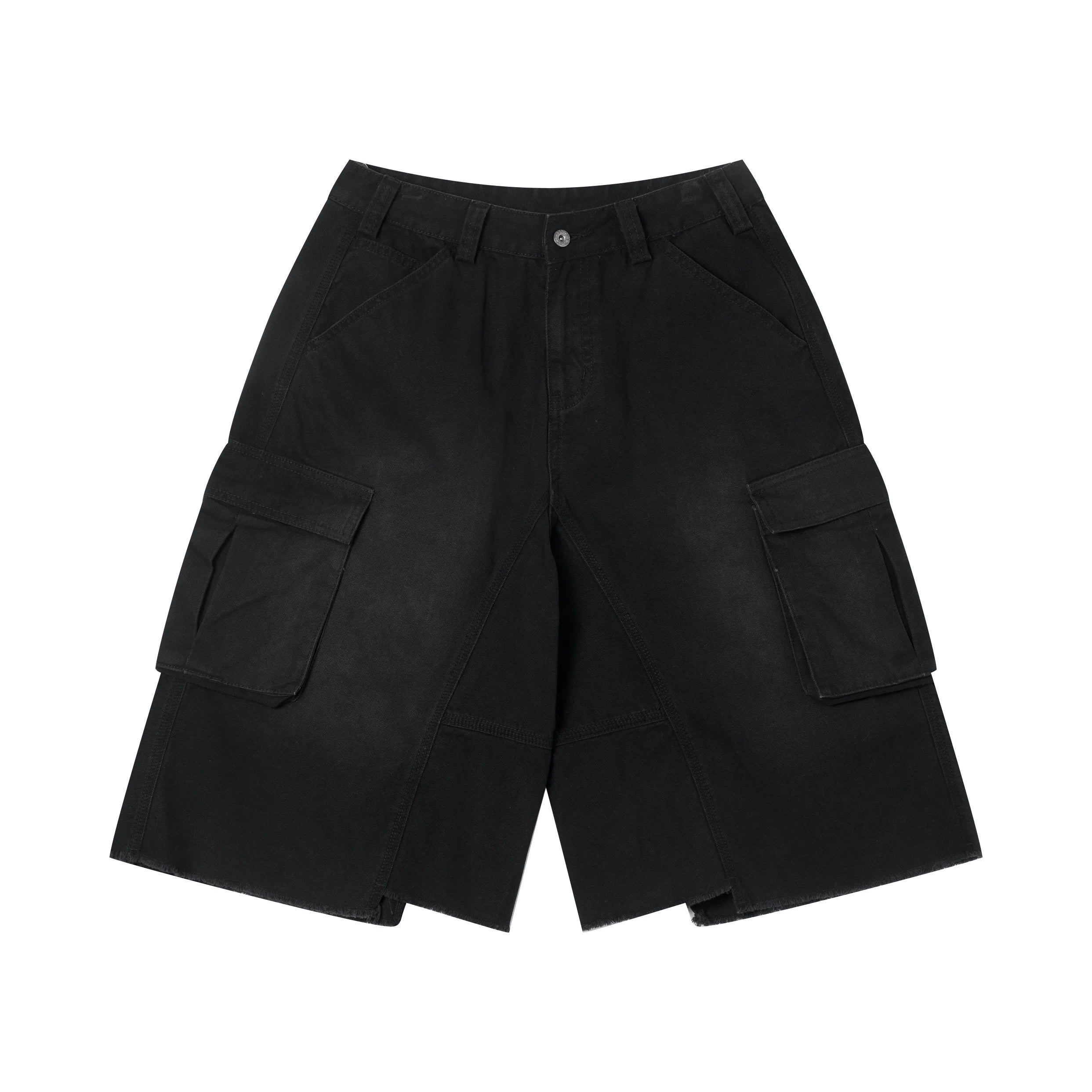 Heavyweight Acid Washed 100% Cotton 310gsm Cargo Shorts