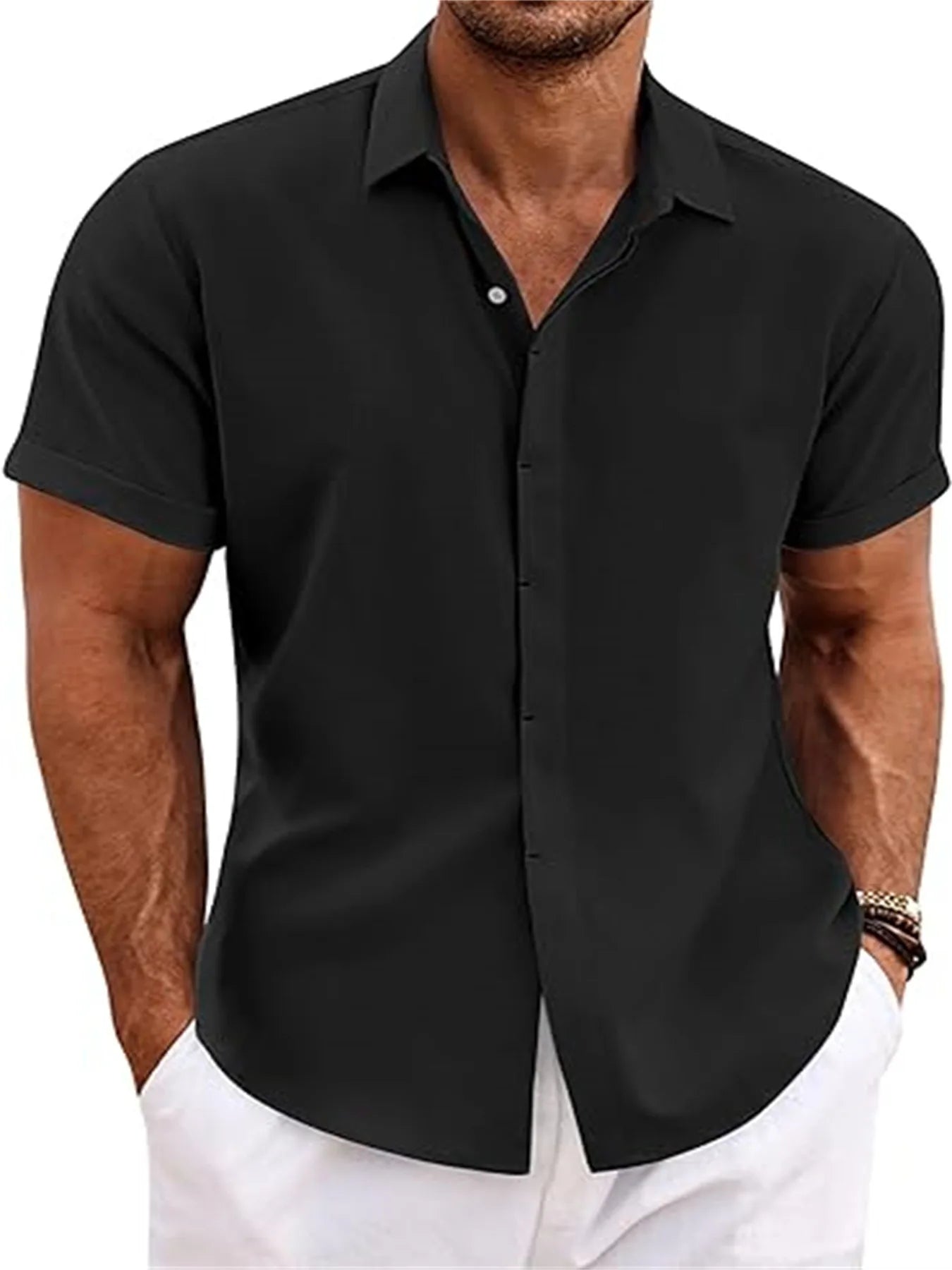 Fashion Solid Color Shirt