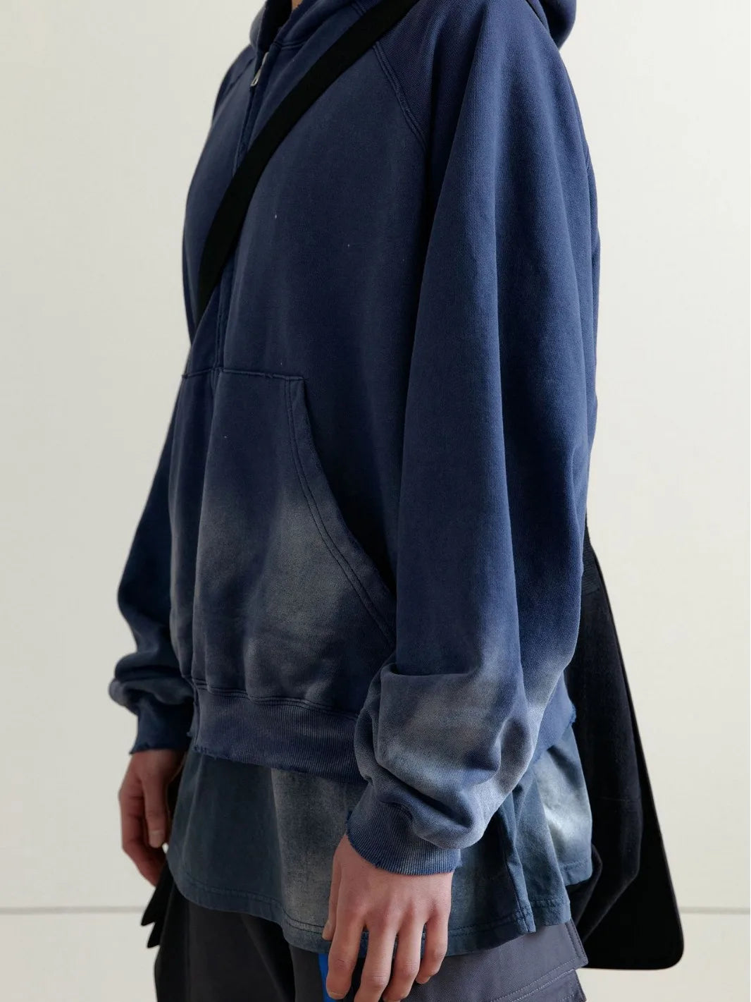 Acid Washed Cropped Hoodies