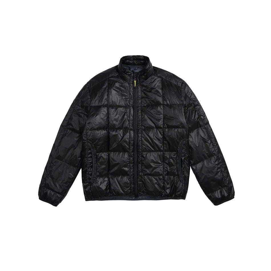 Man Blank Hooded Lightweight Down Coat