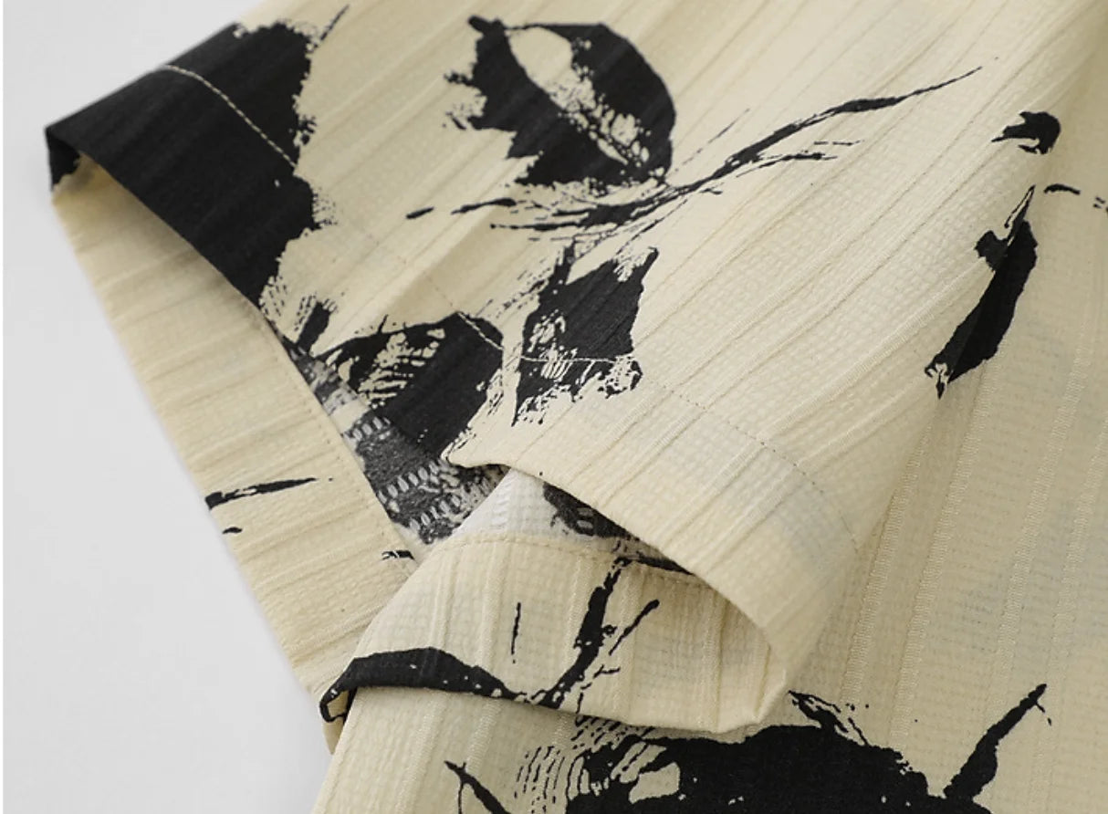 Loose Oversized High Quality Lightweight Floral Printing T-shirt