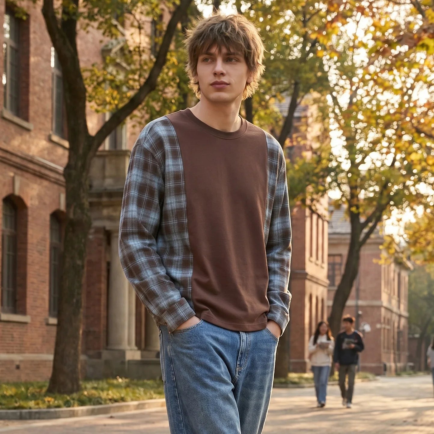 Men's Patchwork Long Sleeve Sweatshirts