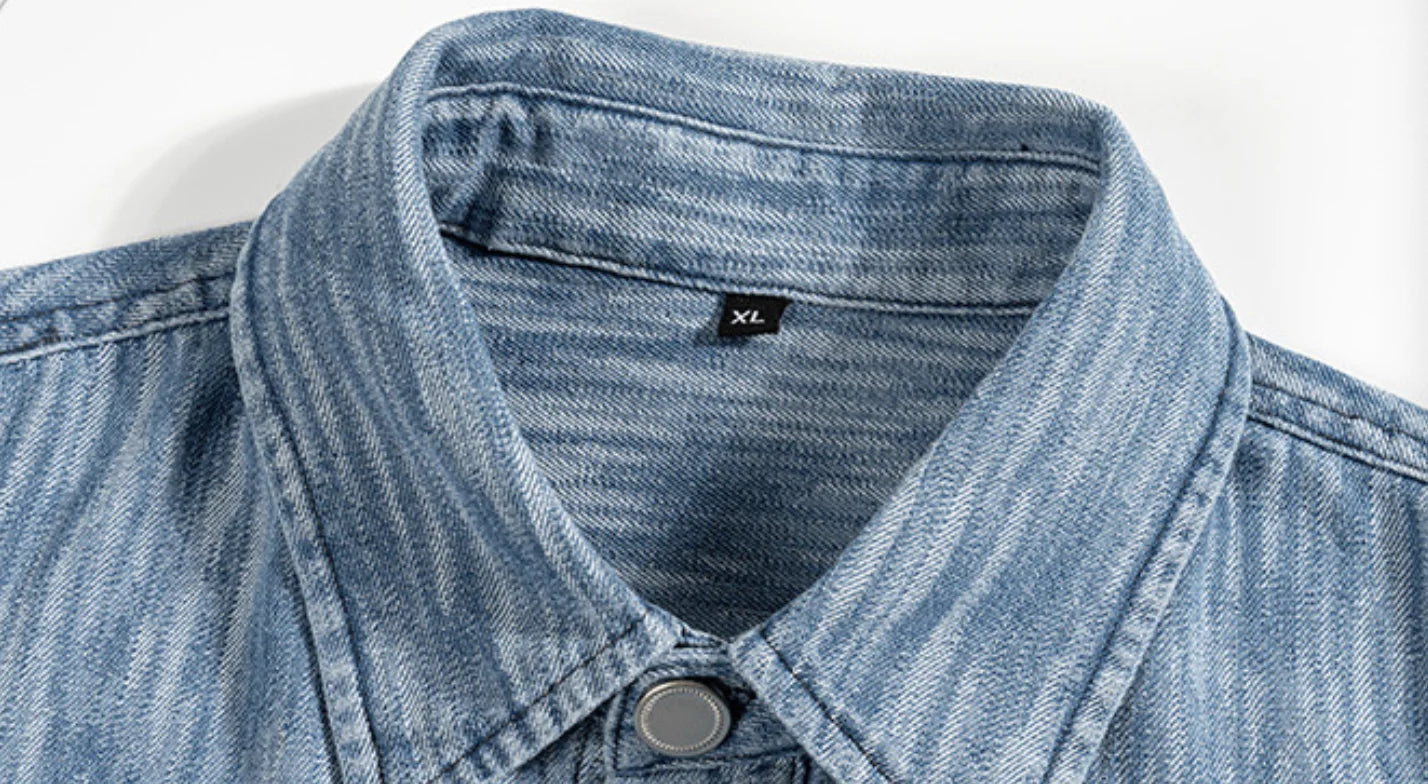 Distressed T Shirts Boxy Fit 230gsm Top Button-Up T-Shirt