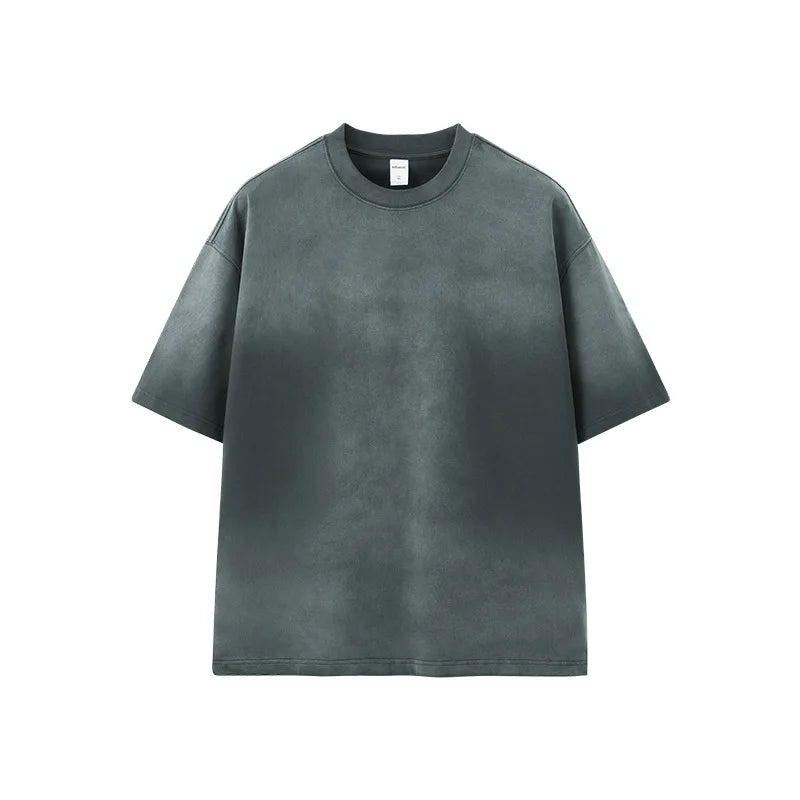 100% Cotton Oversized Acid Wash Blank T Shirt