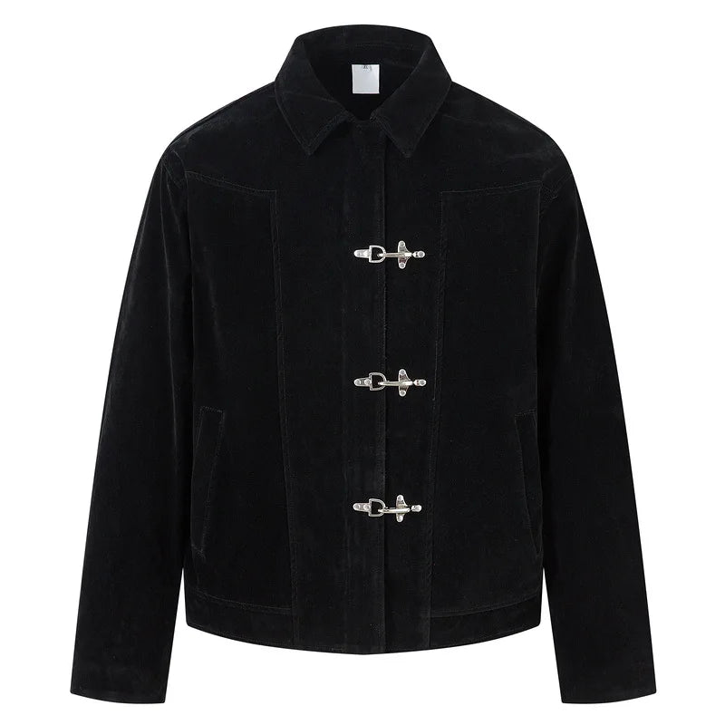 Boxy Fit Suede Deconstructed Jacket