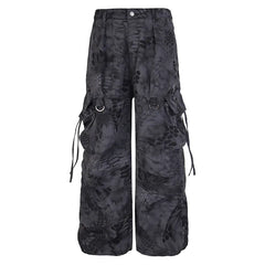 Men's Vintage Baggy Snake Pattern Cargo Pants