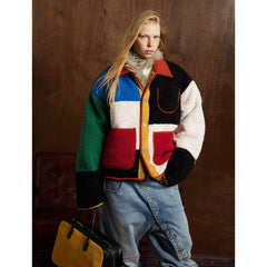 Patchwork Fleece Winter Jacket