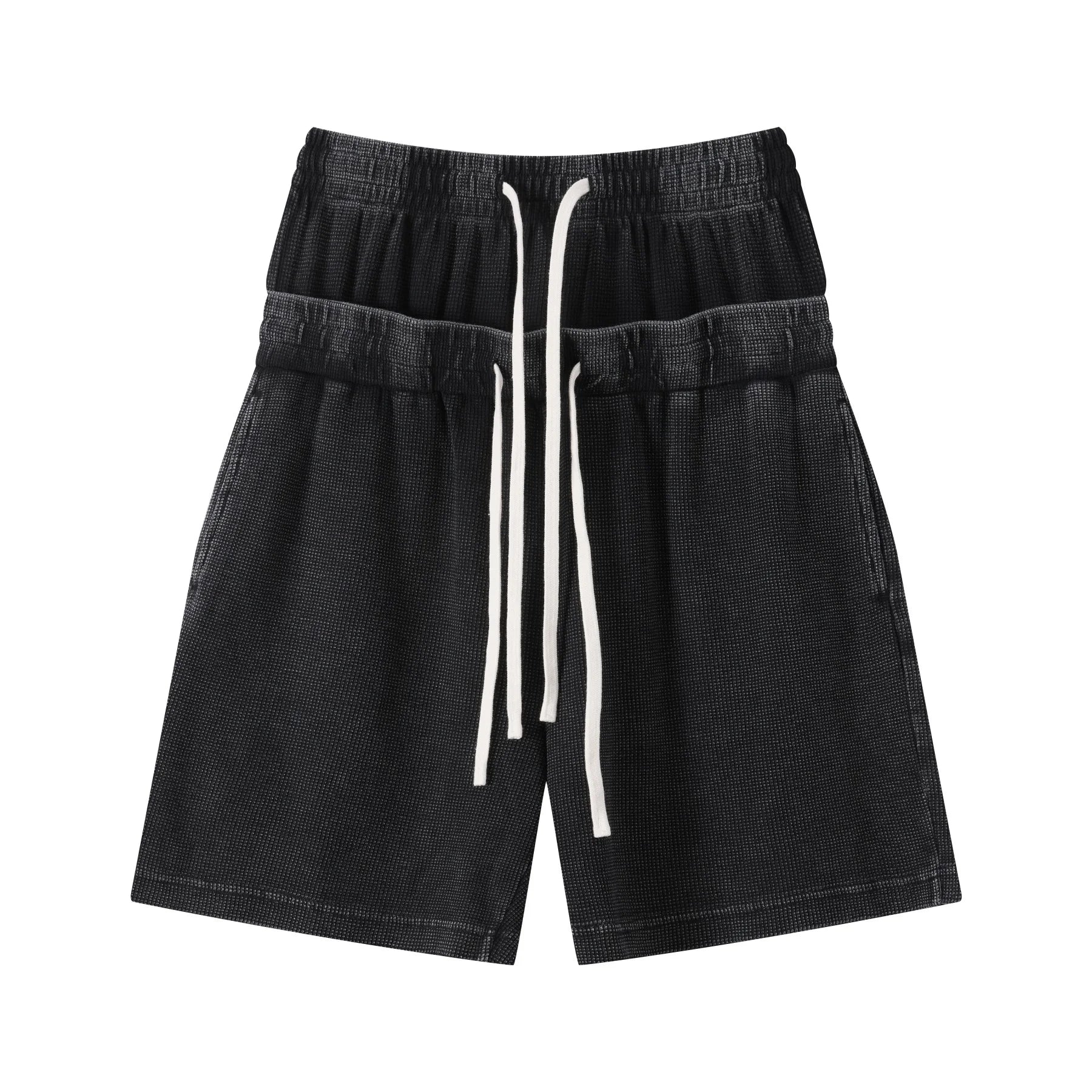 Vintage Washed 235gsm Double Waist Loose Shorts