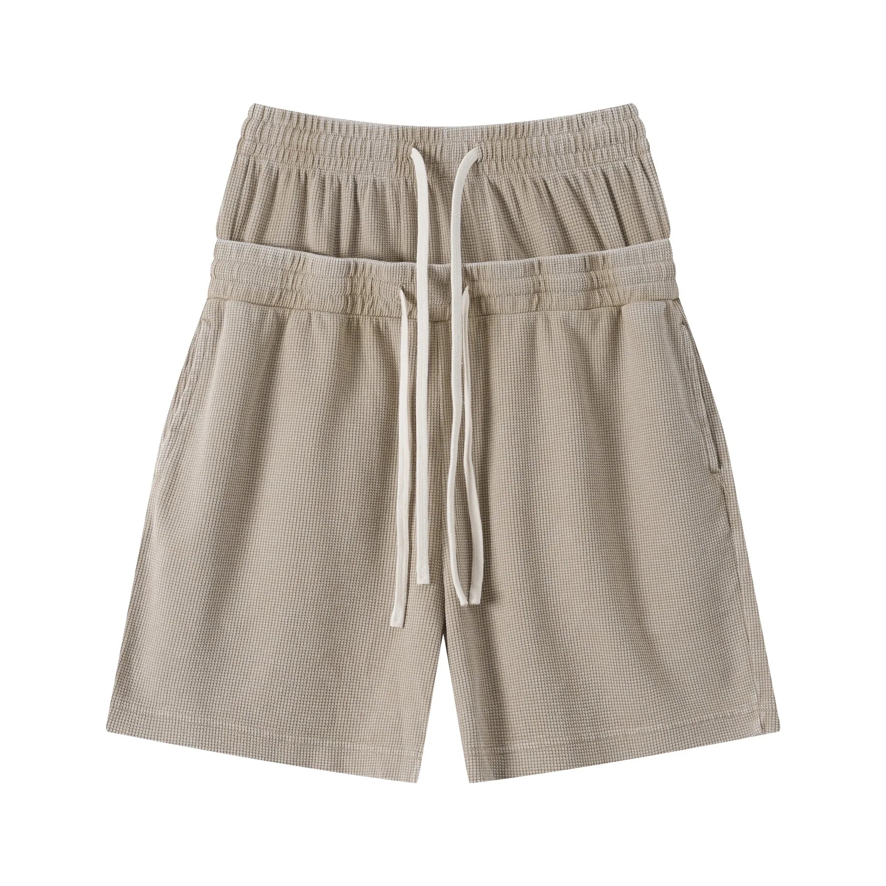Vintage Washed 235gsm Double Waist Loose Shorts