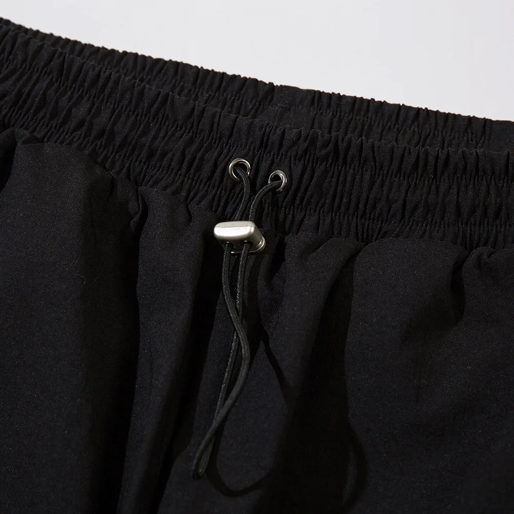 Elastic Waist Wide-Leg Sweatpants