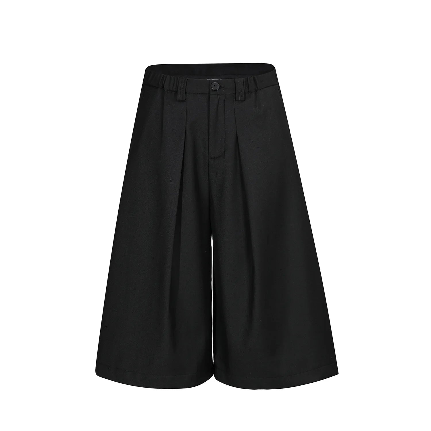 High Quality Wide Leg Pleated Bermuda Shorts