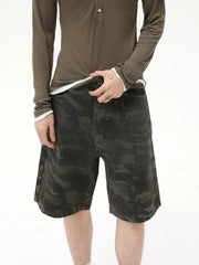 Summer Camo Cargo Baggy Shorts