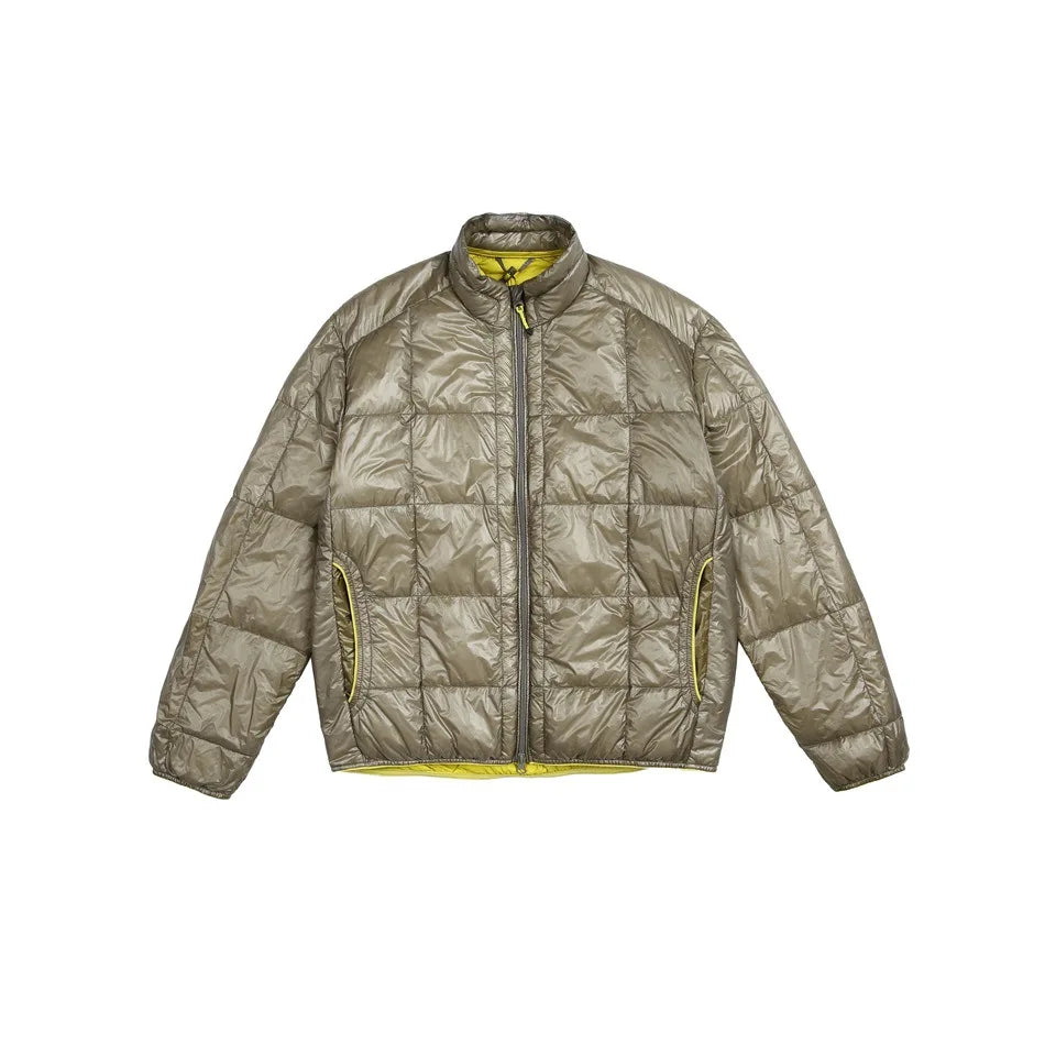 Man Blank Hooded Lightweight Down Coat