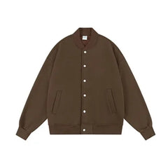 New Style 350gsm Solid Color Baseball  Jacket