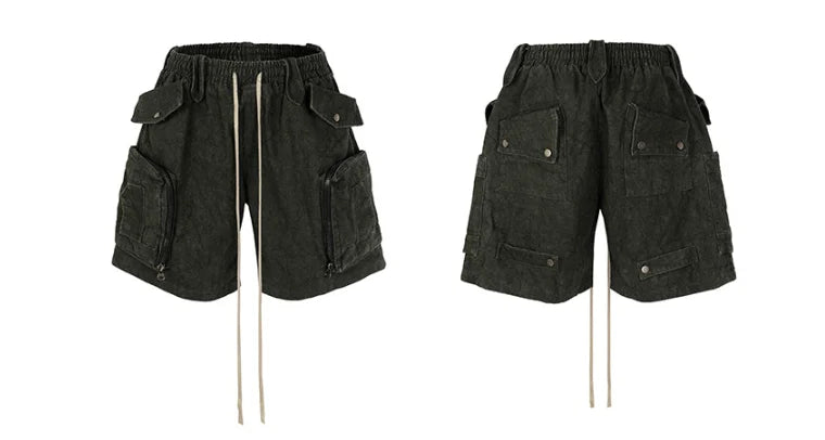 Street Style Multi-pocket Cargo Shorts