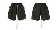 Street Style Multi-pocket Cargo Shorts